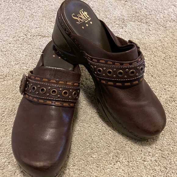 Sofft leather clogs - Picture 1 of 4
